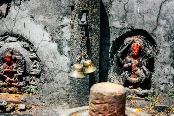 Kathmandu Nepal Augustus 2018 Close Van Een Plaats Van Aanbidding — Stockfoto