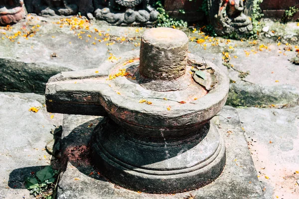 Kathmandu Nepál Augusztus 2018 Ban Egy Hely Istentiszteleti Reggel Pashupatinath — Stock Fotó