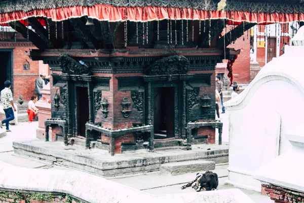 Katmandú Nepal Agosto 2018 Vista Del Templo Pashupatinath Por Mañana —  Fotos de Stock