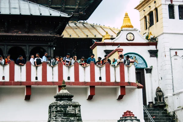Катманду Непал Август 2018 Вид Храм Пашупатинатхи Утром — стоковое фото