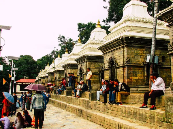 Katmandou Népal Août 2018 Vue Temple Pashupatinath Matin — Photo
