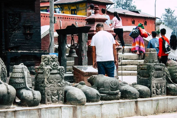 Kathmandu Nepal Agosto 2018 Vista Templo Pashupatinath Pela Manhã — Fotografia de Stock