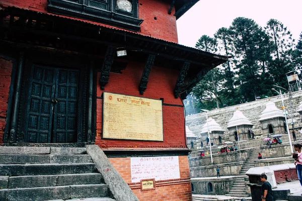 ネパール カトマンズ 2018 日朝にパシュパティナート寺院観 — ストック写真