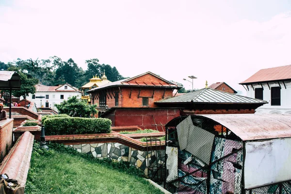 Katmandú Nepal Agosto 2018 Vista Del Templo Pashupatinath Por Mañana —  Fotos de Stock