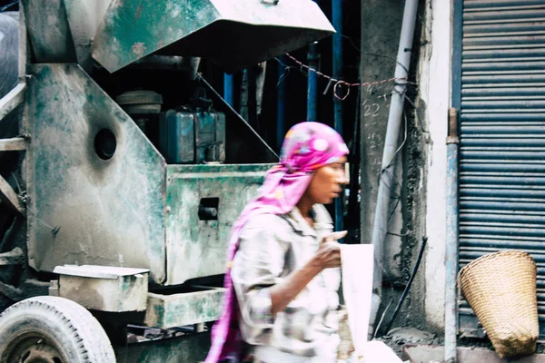 Kathmandu Nepal August 2018 View Unknowns Nepali Worker Building New — Stock Photo, Image