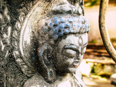 Katmandu Nepal 31 Ağustos 2018 Shree Gha Stupa tapınağın görünümünü bulunan Naghal bölgesinde akşam Kathmandu Thamel ve Durbar Meydanı arasında