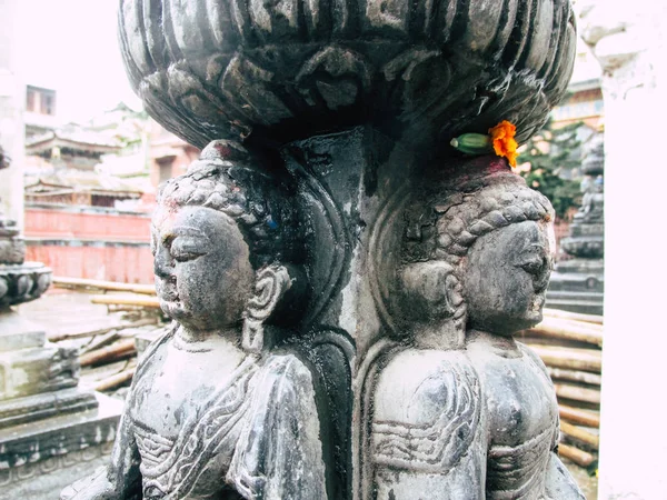 Kathmandu Nepal Agosto 2018 Vista Templo Shree Gha Stupa Localizado — Fotografia de Stock