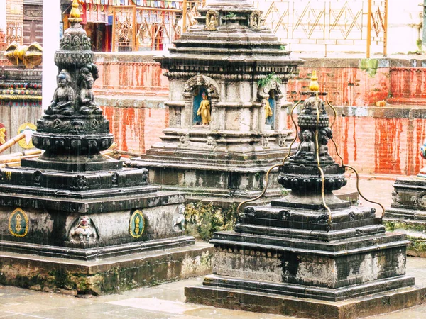 Kathmandu Nepal Agosto 2018 Vista Templo Shree Gha Stupa Localizado — Fotografia de Stock