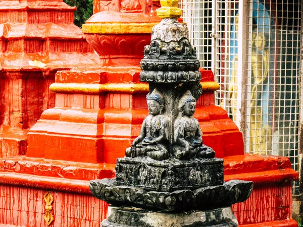 Kathmandu Nepal August 2018 View Shree Gha Stupa Temple Located — Stock Photo, Image