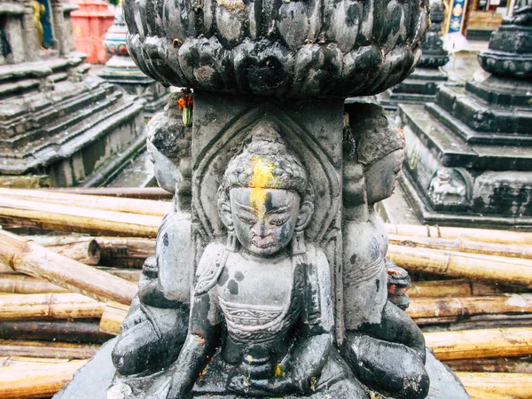 Kathmandu Nepal Agosto 2018 Veduta Del Tempio Shree Gha Stupa — Foto Stock