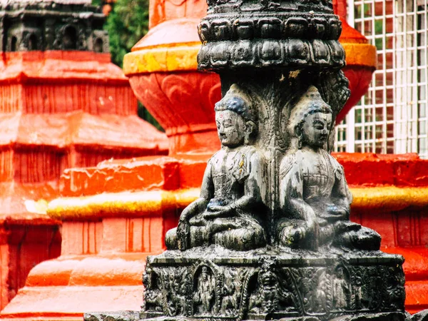 Katmandou Népal Août 2018 Vue Temple Shree Gha Stupa Situé — Photo