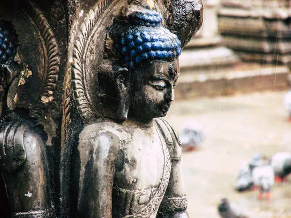 Kathmandu Nepal Agosto 2018 Veduta Del Tempio Shree Gha Stupa — Foto Stock