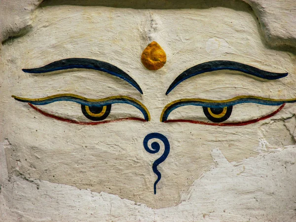 Katmandú Nepal Agosto 2018 Vista Del Templo Shree Gha Stupa —  Fotos de Stock