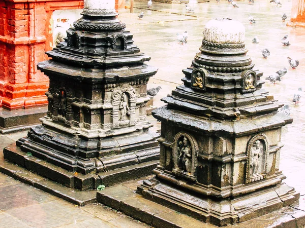 Katmandú Nepal Agosto 2018 Vista Del Templo Shree Gha Stupa — Foto de Stock