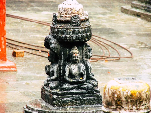 Katmandú Nepal Agosto 2018 Vista Del Templo Shree Gha Stupa —  Fotos de Stock