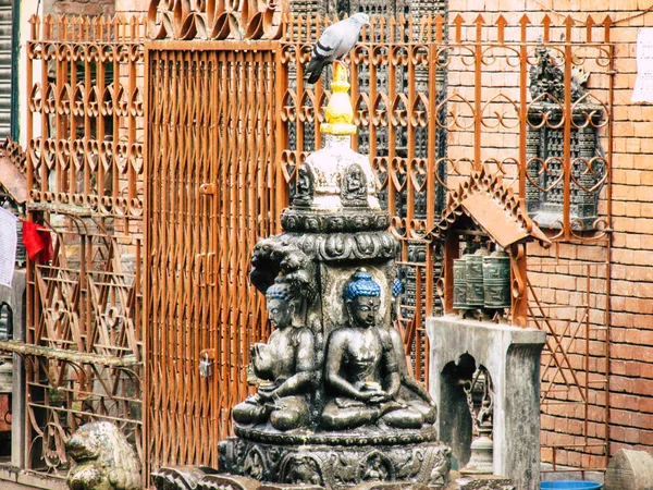 Kathmandu Nepal Agosto 2018 Vista Templo Shree Gha Stupa Localizado — Fotografia de Stock
