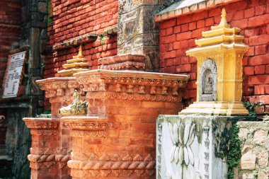 Katmandu Nepal 1 Eylül 2018 shree Tanadevi Tarini Bhawanid Tapınağı'nın görünümü bulunan açık Durbar Meydanı Katmandu içinde sabah