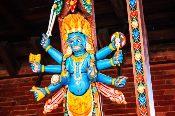 Kathmandu Nepal Setembro 2018 Vista Santuário Templo Tanadevi Tarini Bhawanid — Fotografia de Stock