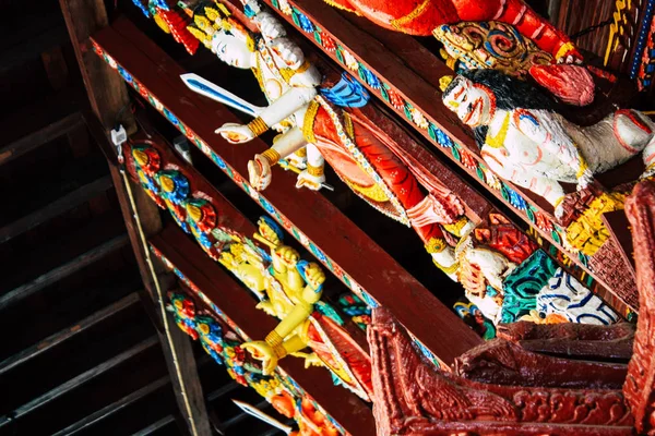 Катманду Непал Вересня 2018 Вигляд Храму Tanadevi Tarini Bhawanid Shree — стокове фото