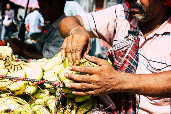 Kathmandu Nepal September 2018 Close Van Een Hand Van Onbekende — Stockfoto