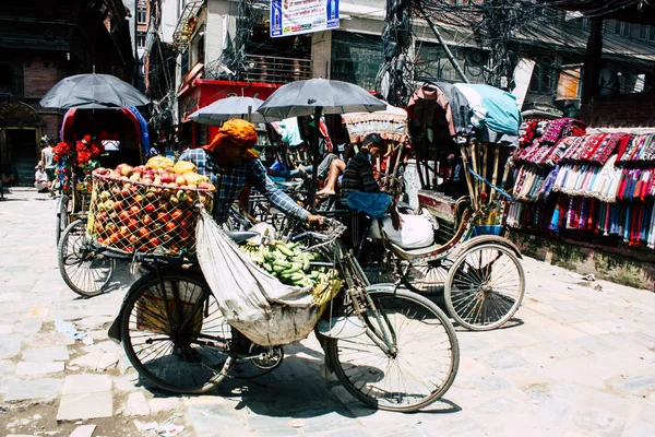 Kathmandu Nepal September 2018 Closeup Unknown Nepali People Selling Fruits — Stock Photo, Image