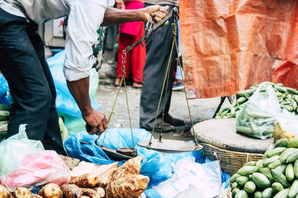 Kathmandu Nepal September 2018 Close Van Een Onbekende Nepali Mensen — Stockfoto