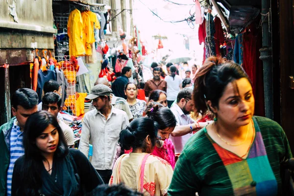 Kathmandu Nepal September 2018 Visa Okända Nepali Människor Promenader Och — Stockfoto