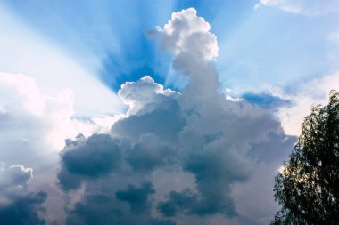 Pokhara Nepal 18 Eylül 2018 bulutlar Phewa Gölü akşam üst görünümünü