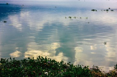 Pokhara Nepal 18 Eylül 2018 Phewa göl kenarında Nepal Pokhara görünümünü