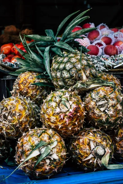2018 포카라 네팔에서 포카라의 시장에서 과일의 — 스톡 사진
