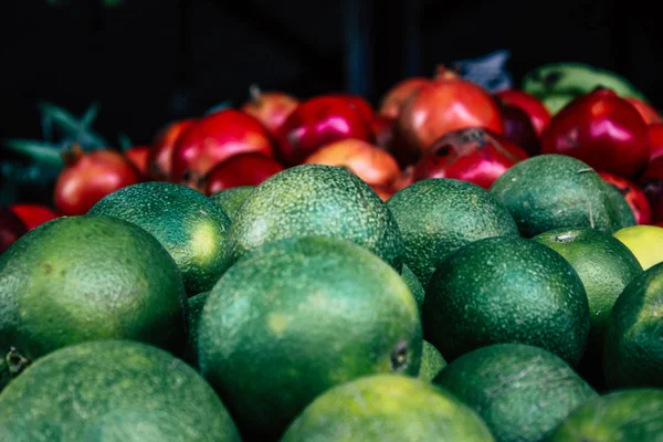 Pokhara Nepal September 2018 Closeup Various Fruits Sold Vegetable Market — Stock Photo, Image