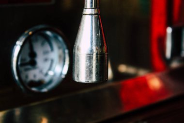 Pokhara Nepal 27 Eylül 2018 Closeup Kathmandu bir kahve makinesi