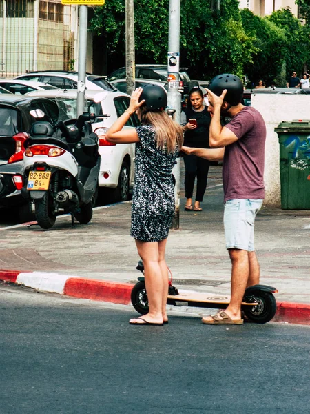 Tel Aviv Israel September 2018 Pemandangan Orang Orang Israel Yang — Stok Foto