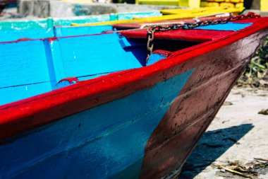 Pokhara Nepal 9 Ekim 2018 renkli ve geleneksel Nepal görünümünü tekne Phewa Gölü Pokhara at sabah