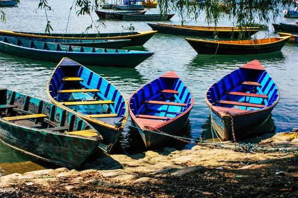 Pokhara Nepal Oktober 2018 Blick Auf Bunte Und Traditionelle Nepalesische — Stockfoto