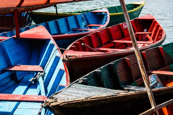 Pokhara Nepal Oktober 2018 Blick Auf Bunte Und Traditionelle Nepalesische — Stockfoto