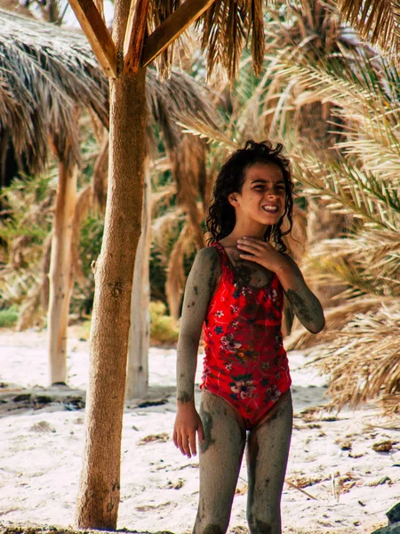 Sinaí Egipto Octubre 2018 Vista Jóvenes Adolescentes Israelíes Felices Con — Foto de Stock