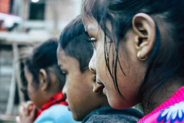 バンディプル ネパール 2018 日若い子どもの遊びとで一緒に楽しんでバンジプルの午後のクローズ アップ — ストック写真