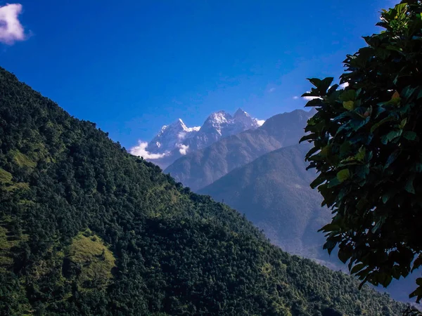 Everest Nepal Setembro 2018 Vista Paisagem Caminho Para Acampamento Base — Fotografia de Stock