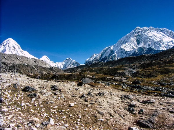 Everest Nepal Septiembre 2018 Vista Del Paisaje Camino Campamento Base — Foto de Stock