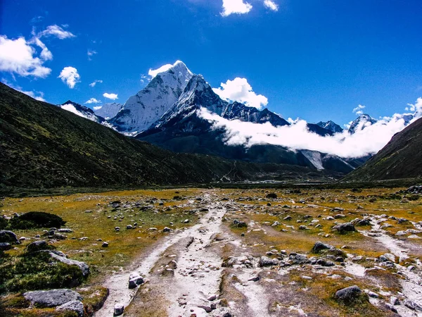 Nepal Everest Září 2018 Pohled Krajinu Cestu Everest Base Camp — Stock fotografie