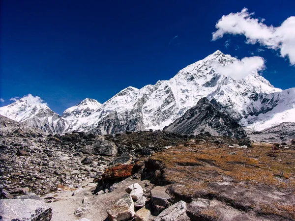 Everest Nepal Septiembre 2018 Vista Del Paisaje Camino Campamento Base — Foto de Stock