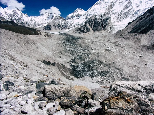 Everest Nepal Września 2018 Widok Krajobrazu Ścieżkę Everest Base Camp — Zdjęcie stockowe