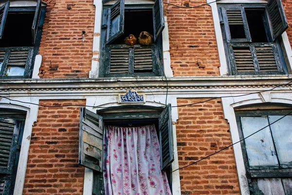 Bandipur Nepal Octubre 2018 Vista Fachada Una Casa Tradicional Nerwar — Foto de Stock
