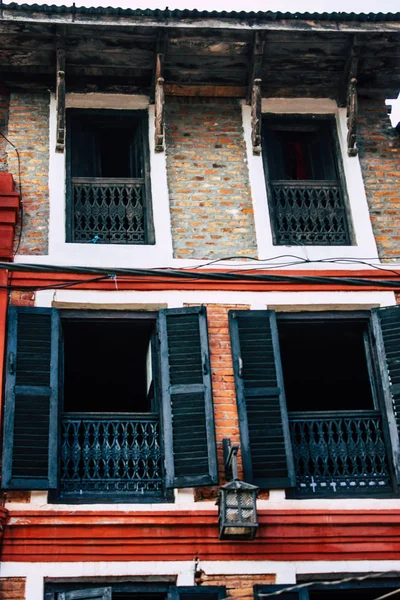 Bandipur Nepal Octubre 2018 Vista Fachada Una Casa Tradicional Nerwar — Foto de Stock