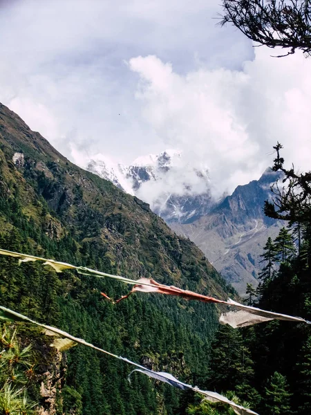 Everest Nepal Září 2018 Výhled Krajiny Cestu Everest Base Camp — Stock fotografie