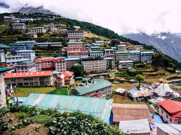 Nepal Everest September 2018 Bekijken Van Het Landschap Manier Everest — Stockfoto
