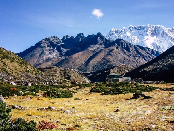 Everest Nepal Září 2018 Výhled Krajiny Cestu Everest Base Camp — Stock fotografie