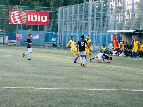 Tel Aviv Israel October 2018 View Two Teams Unknown Amateur — Stock Photo, Image