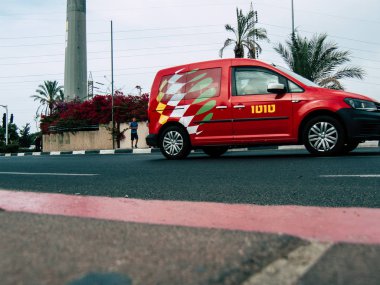 Tel Aviv İsrail 23 Ekim 2018 sokaklarda öğleden sonra Rating dolaşımda Tel Aviv görünümünü